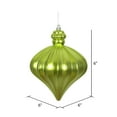 thumbnail image 2 of Vickerman 6" Lime Matte Onion Drop Christmas Ornament, 4 per pack, 2 of 4