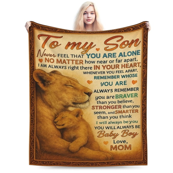 Son Gifts from Mom, Gifts for Son, to My Son Blanket from Mom, Birthday Gifts for Son, Graduation Ideas for Adult Son Throw Blanket 50x40