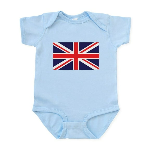 CafePress - Union Jack Infant Bodysuit - Baby Light Bodysuit, Size Newborn - 24 Months