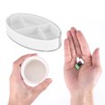 thumbnail image 4 of Unique Bargains 1 Pc 4 Grids Rotating Lid Pill Case Durable for Travel White, 4 of 6