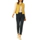 thumbnail image 2 of Chaleco sin mangas de mezclilla lavado para mujer INSPIRE CHIC con botones y bolsillos amarillo L, 2 of 6