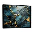 thumbnail image 3 of Designart "Aura of Gold and Green in Abstract Marble IV" Oversized Abstract Framed Wall Art - Modern Gold Abstract Marble Hallway Framed Wall Art Decor, 3 of 7