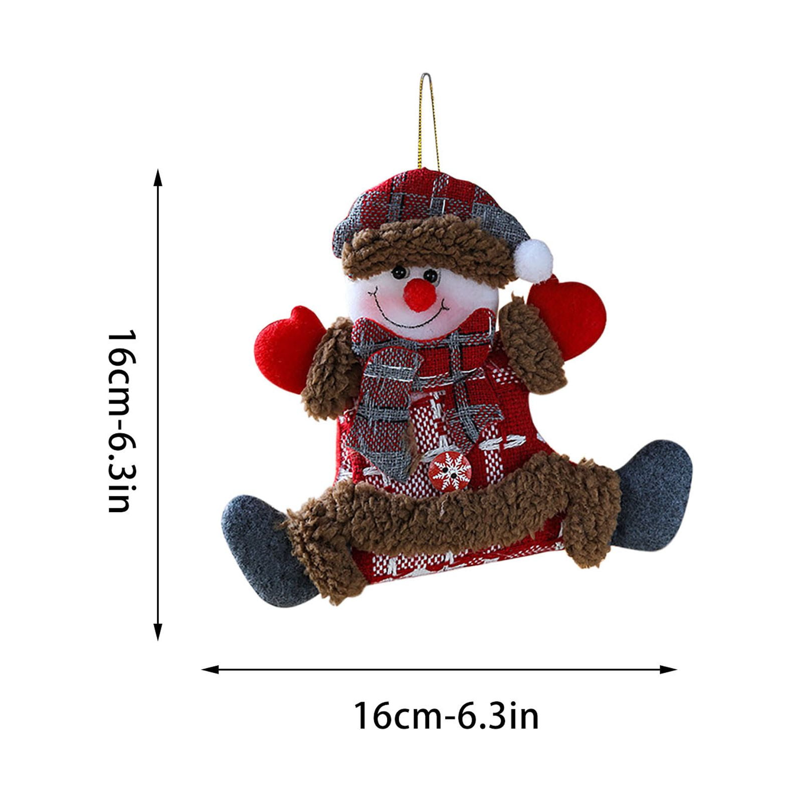 QAZIUY Christmas Tree Decorations Funny Hanging Ornaments Clearance  Christmas Paint Shaped Pendant Plastic Pendant Bag Car House Snowman  Decorations