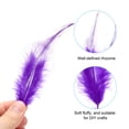 thumbnail image 3 of Uxcell Saddle Hackle Rooster Feathers 4-6", Rooster Feathers Loose Hackle Feather, Purple 100 Pcs, 3 of 6