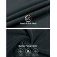 thumbnail image 5 of Little Donkey Andy Men's Winter Ultra Stretch Warm Fleece Running Jacket Thumb Holes Thermal Hooded Coat Hiking Dark Grey XL, 5 of 7