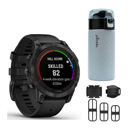 Garmin fenix 7 Pro Solar GPS Smartwatch (Silver/Graphite) with Accessories