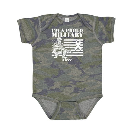 

Inktastic Proud Military Niece Red Friday Gift Baby Girl Bodysuit