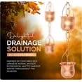 thumbnail image 2 of Marrgon Copper Rain Chain - Pot - 6.5', 2 of 9