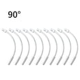 thumbnail image 3 of 10Pcs Aluminium Alloy Mountain Bike V Brake Pipe Noodle Cable Detachable Replacement Professional Riding Braking Tube Pipe Part 90°, 3 of 8