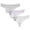 White, variant on HAOTAGS 3Pack Women's Panties Seamless,Solid Seamless Breathable Thong Briefs Beige XS