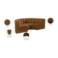 thumbnail image 2 of Meridian Furniture Arc Saddle Velvet Modular Sectional, 2 of 11