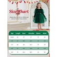thumbnail image 2 of Toddler Girls Velvet Dresses Bubble Sleeve Dress Fall Winter Long Sleeves Dress for Holiday Party 1-6 Years, 2 of 8