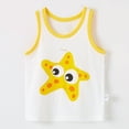 thumbnail image 4 of CAICJ98 Toddler Baby Tank Tops Boys Soft Cotton Sleeveless Undershirt Kids Breathable Soft Shirts (Yellow,9-18 Months), 4 of 4