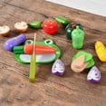 thumbnail image 1 of 12 piezas de cuchillo de juguete de simulación , regalos de bricolaje, cocina, desarrollo de básicas, aprendizaje , verduras Hugo Juego de corte, 1 of 10