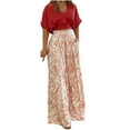 thumbnail image 1 of Ensemble 2 Pcs pour Femmes Été 2023 Haut Court Col en V et Pantalon Large, 1 of 8
