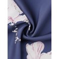 thumbnail image 5 of INSPIRE CHIC Women's Satin Pajamas Sets Cami Top with Shorts 2 Pcs Sleepwear Silky Pajama Set L Dark Blue, 5 of 6
