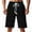 Black, variant on hotojiny Gym Shorts Men Casual Drawstring Textured Shorts Lightweight Elastic Waist Workout Sport Summer Shorts with Pocket