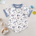 thumbnail image 2 of mgoYE Infant Baby Boy Girl Mallard Duck Romper Short Sleeve Animal Duck One Piece Bodysuit Tops Hunting Baby Clothes(White,0-3 Months), 2 of 8