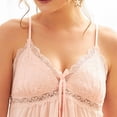 thumbnail image 5 of Sngxgn Nightgown Long Women's Long Sleeve Sleepwear Full Length Nightshirt Soft Sleep Gowns(Pink,XL), 5 of 8