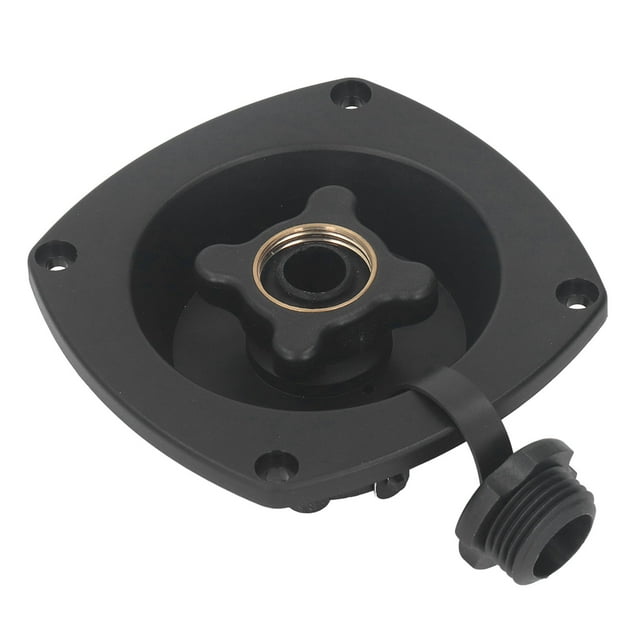 RV Water Fill Inlet Wall Mount Water Inlet with Quick Connect Fitting for RV Trailer Boat Easy Grip Knob ABS Material