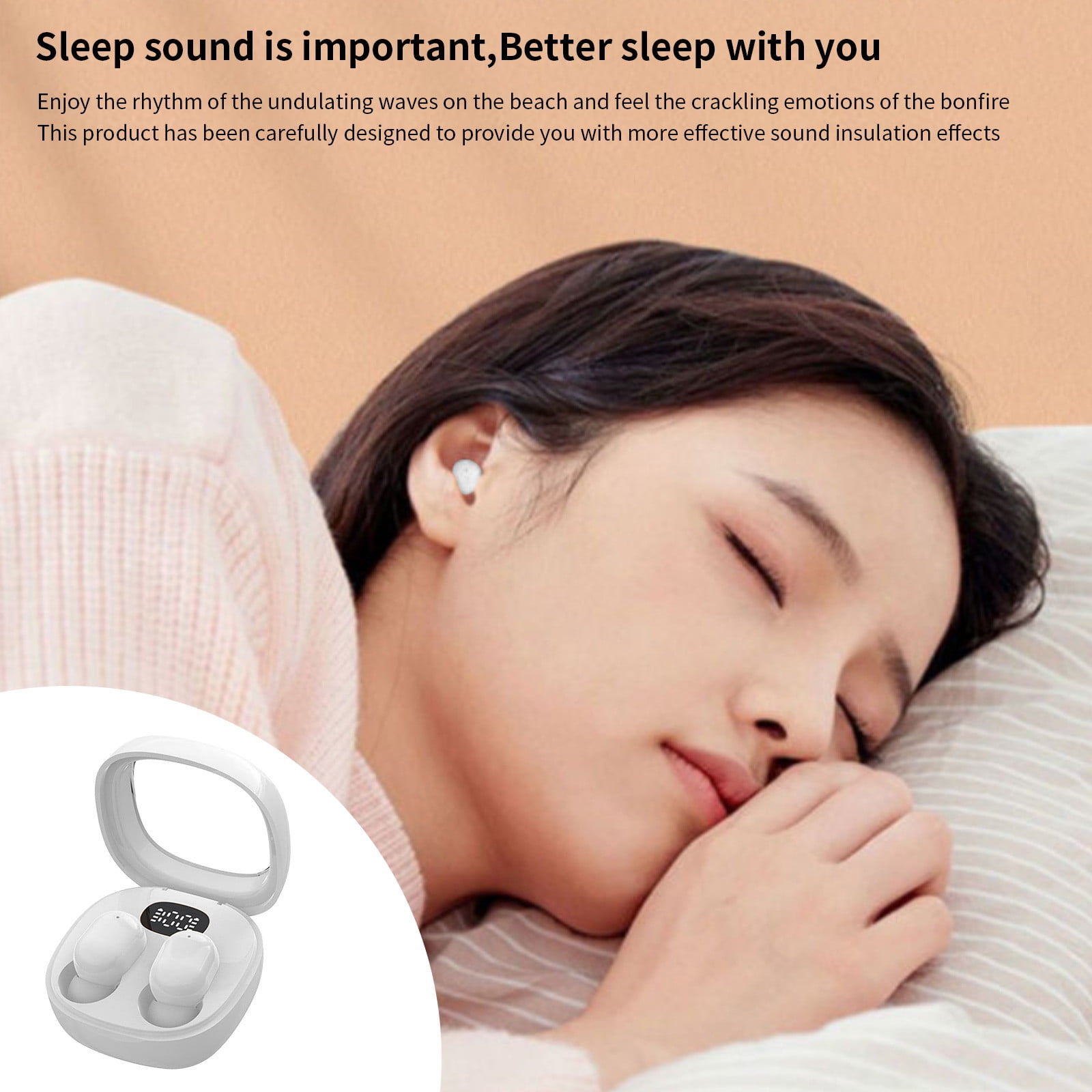 Wireless Earbuds Bluetooth Headphones E10 in-ear earphones Mini Invisible Ultra-small Ultra-long Life Noise Cancelling Earphones With Charging Case