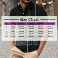 thumbnail image 3 of snilers Men's Golf Shirt Collared Button Down Shirt Short Sleeve Color Block Stripes Work Casual Pullover Summer Athletic Tops, 3 of 4