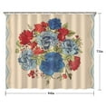 thumbnail image 5 of Pioneer Colorful Floral Shower Curtain for Bathroom Home Decor Bathtubs Waterproof Fabric Curtain with 12 Hooks 84x72in, 5 of 6