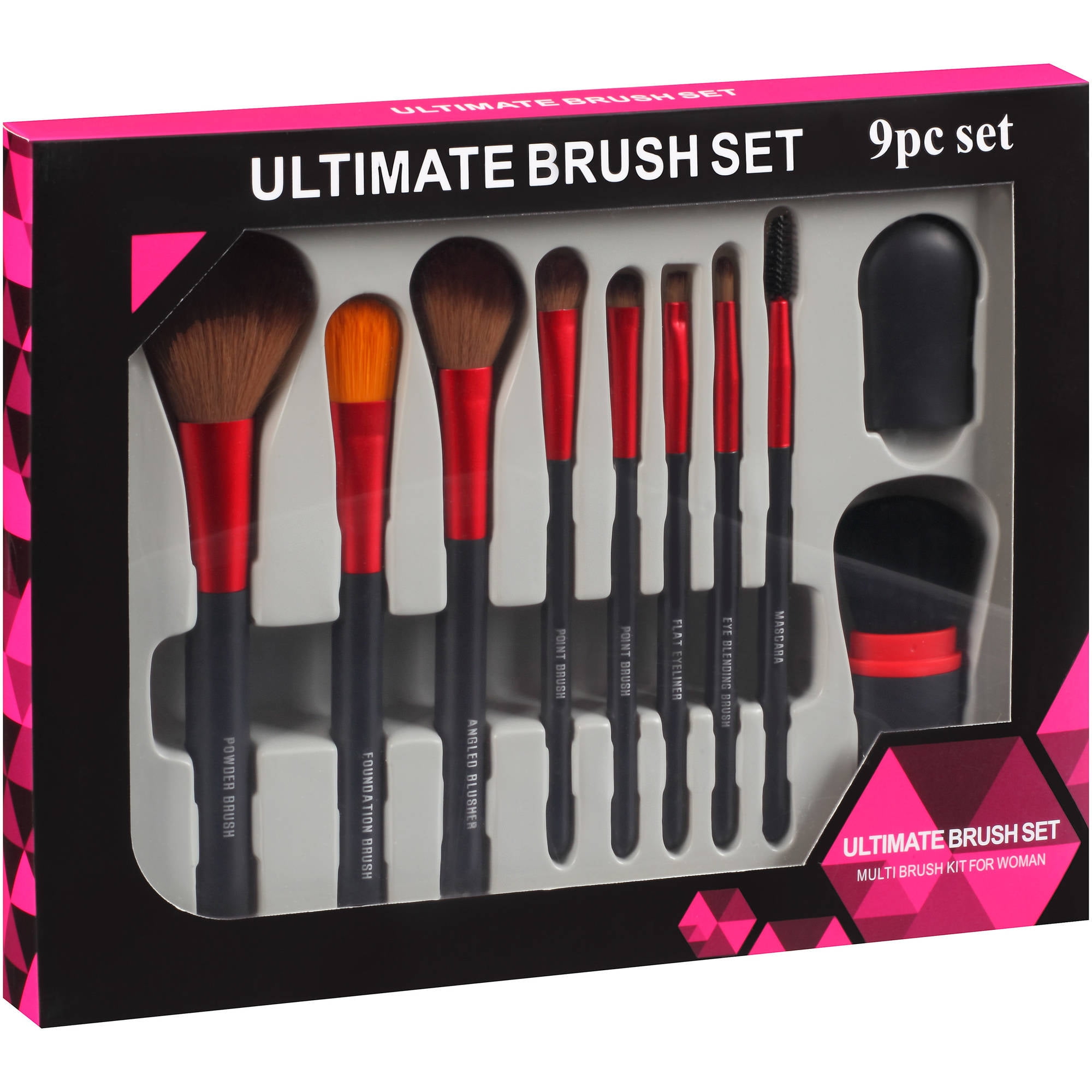 Ultimate Brush Set, Black, 9 pc