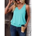 thumbnail image 5 of 2024 Womens Fashion Tank Tops Spring Summer Clothes Casual V Neck Sleeveless Loose Fit Y2K Outfit Cute Cami Shirts, 5 of 7