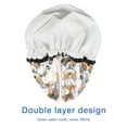 thumbnail image 4 of Shower Caps,Cartoon Corgi Waterproof Shower Cap for Women 4 Pieces,Double Reusable Hair Cover for Shower PEVA Elastic Stretch Hem, 4 of 7