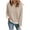 Beige, variant on Chiccall Women's Fleece Crewneck Sweatshirt, Long Sleeve Loose Fit Pullover Casual Tops for Women