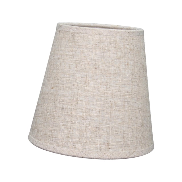 Pantallas de lámpara de tela rústica, pantalla de tela de barril, cubierta de lámpara de tela de yute hecha a mano para lámparas de mesa, decoración