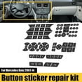 thumbnail image 5 of AC Control Radio Dash Button Repair Kit Sticker for 2007-2014 Mercedes-Benz C300, 5 of 5