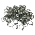 thumbnail image 4 of Abrazaderas de de acero inoxidable de 100 piezas Ф18-32 Sharpla Abrazadera de manguera de acero inoxidable, 4 of 8