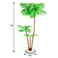 thumbnail image 3 of Outdoor Patio Palm Tree 7Ft, Fake Palm Tree Rechargeable, Artificial Palm Tree Outdoor Pool Christmas Tree Outdoor Patio Decoration Halloween, 3 of 5