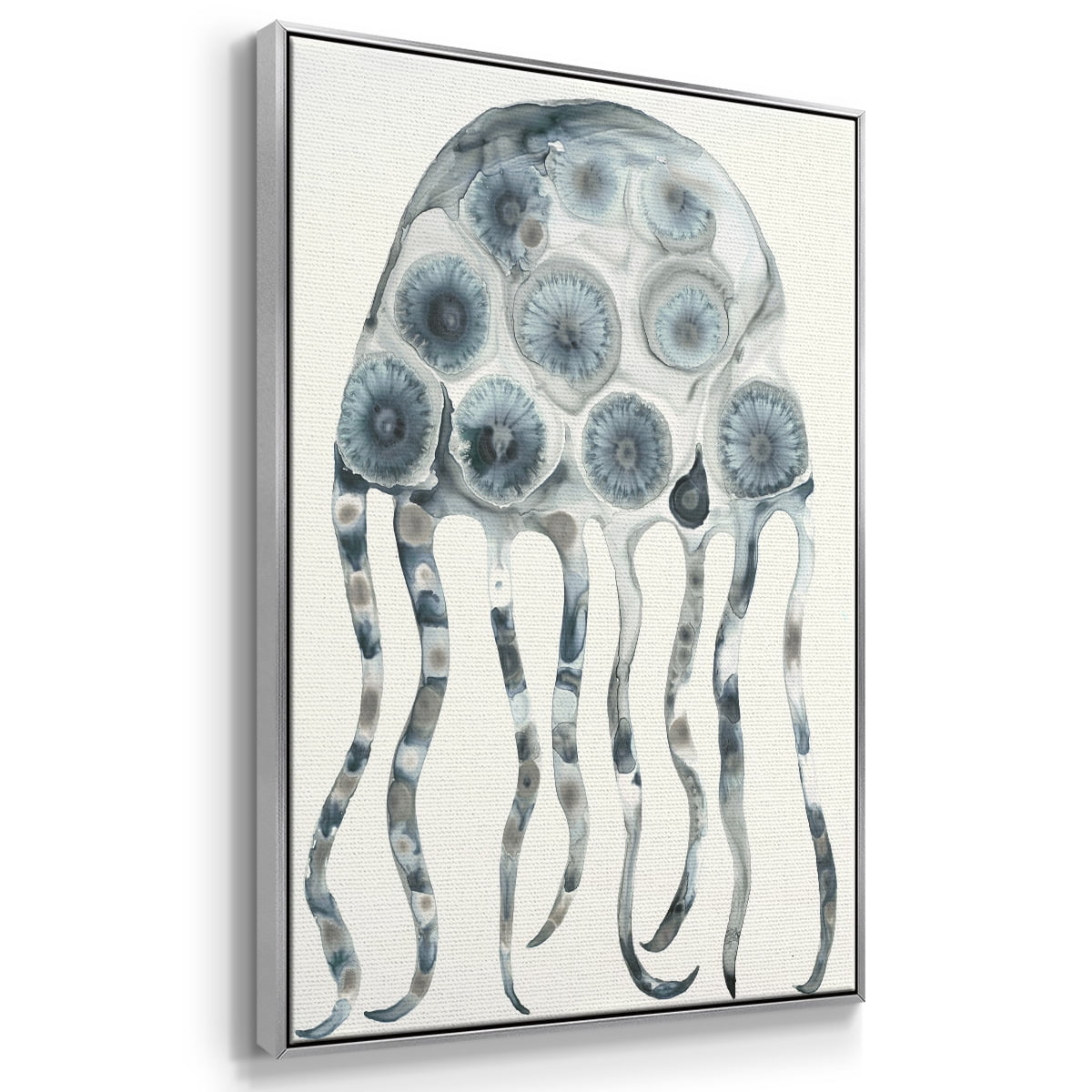 Silver Jelly Framed Premium Gallery Wrapped Canvas - Ready to Hang - 17 x 25 - Silver Floating Frame