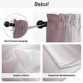 thumbnail image 5 of Dark Purple Ombre Tier Curtains, Modern Gradient Abstract Art Light Filtering Kitchen Curtains, 2Pcs Rod Pocket Half Window Treatments Panels for Sink Cafe Cabinet Camper 27.5x36 Inches, 5 of 9
