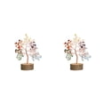 thumbnail image 1 of Billuyoard Árbol de cristal natural de piedra - Impresionante decoración hecha a mano para el hogar Árbol artificial en interiores colorido vistoso 2Conjunto, 1 of 6