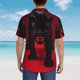 thumbnail image 4 of Fotbe Black Panther Red Background Camisa Hawaiana para Hombre Unisex – Camisa Casual de Verano con Botones de Manga Corta de Algodón y Lino,Small, 4 of 7