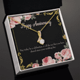 thumbnail image 3 of To My Wife  Happy Anniversary Alluring Ribbon Necklace Message Card, 3 of 20