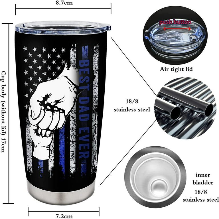 SANDJEST 4-in-1 Best Dad Ever Tumbler Gifts for Dad from Daughter Son — The  Beer Connoisseur® Store