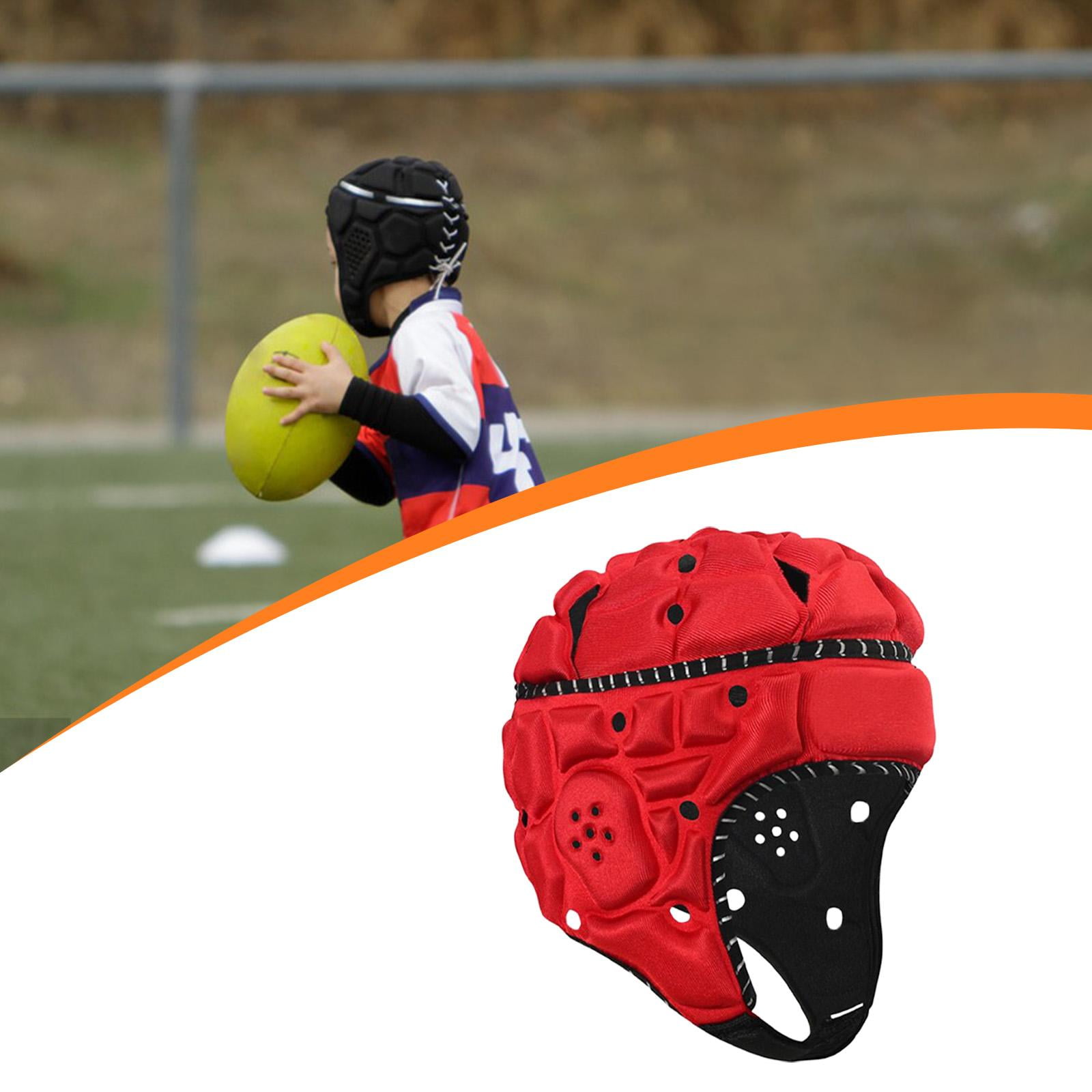 Rugby Headguards Soft Padding Headgear Adjustable Reflective Design for Boys Girls Teens Outdoor Sports
