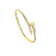 thumbnail image 3 of Brazalete en forma de clavo con zirconia de oro laminado, 3 of 8