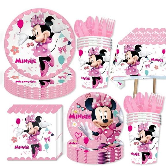 The birthday party offers 102 unique disposable tableware decorations, including plates, meal paper, paper cups, knives and forks, tablecloths, and birthday party decoration themed items.