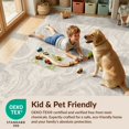 thumbnail image 4 of Design&I 8'x10' Washable Area Rug Beige Cream Flowing Motif Greige Transitional Print Neutral Plush for King Size Bedroom, Under Bed, Sleek Flatweave Pet Friendly, 4 of 7
