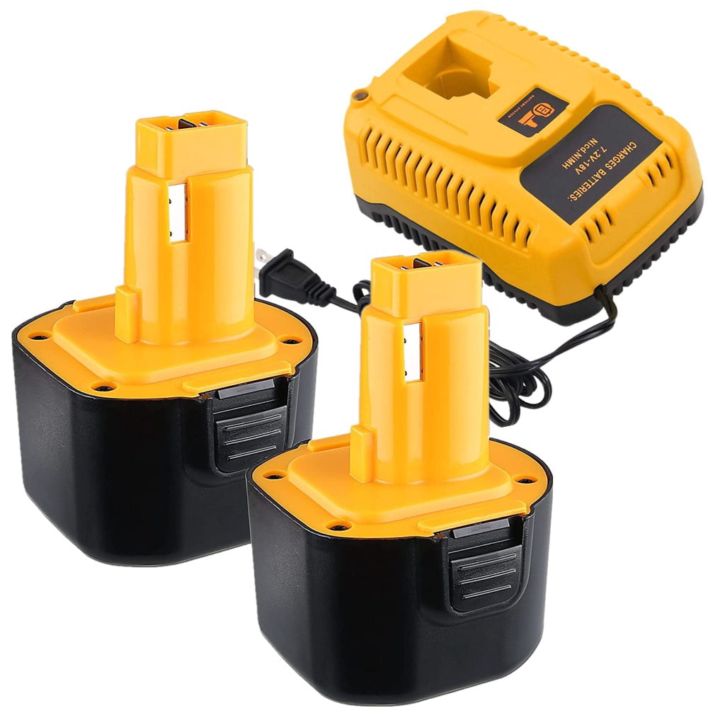 Exmate 9.6V 3500mAh Ni-MH Replacement Battery For DeWalt Cordless Tools - Compatible With DE9061, DW9061, DE9036 & More