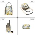 thumbnail image 3 of FORMRS Crossbody Bag for Women Quilted Travel Shoulder Cell Phone Purse with Chain Strap Handbag, Yellow Floral, 3 of 7