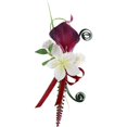 thumbnail image 6 of 4pcs , Business celebration guests, VIPs, corsages, calla lilies, wedding grooms, bride and groom's lapels, artificial flowers, wedding supplies, 6 of 6