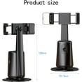 thumbnail image 2 of Auto Tracking Phone Tripod Stand - 360° Rotating AI Gimbal for Vlogging, No App Needed, Black Stabilizer for Content Creators & Influencers, 2 of 8