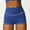 Blue, variant on Women's Shorts Elastic Waist High-waisted Hip Lift Gym Shorts High-bounce Tights Peach Yoga Shorts